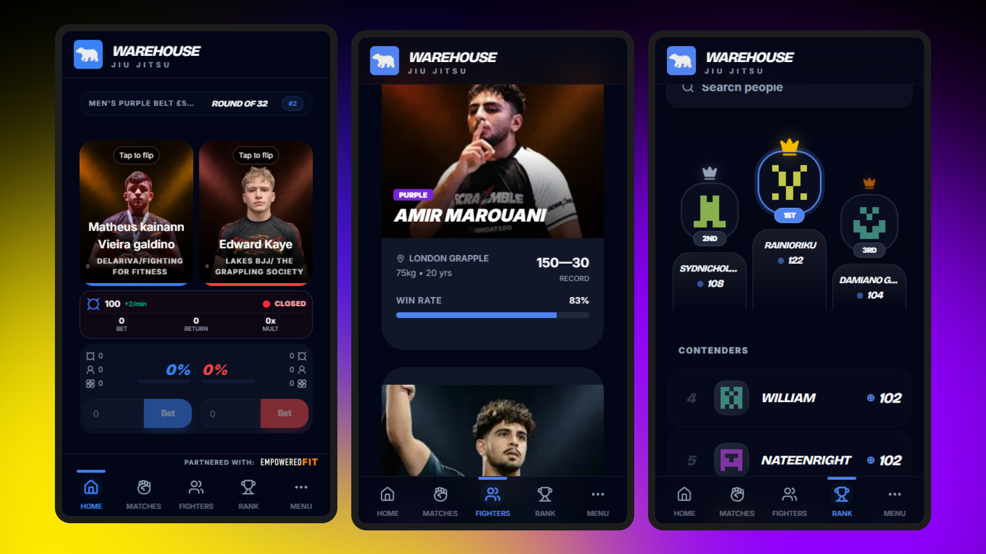 Warehouse Jiu Jitsu app